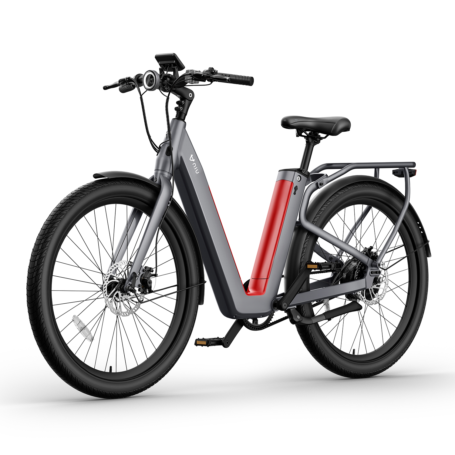 NIU BQi-C3 Pro Ebike Glossy Gray Speed 28mph | Range 90 miles