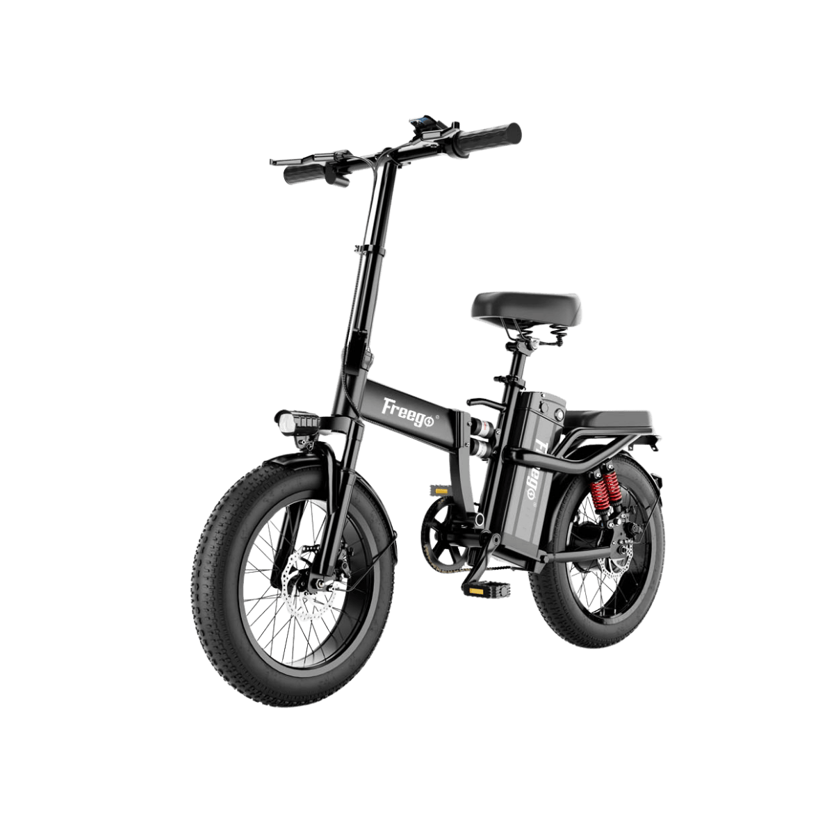 Freego T1 Foldable Electric Bike 20AH Battery with 16"×3.0" Tire