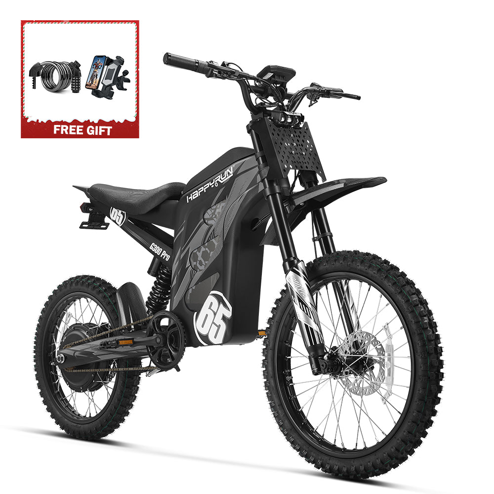 HappyRun 6500W Electric Dirt Bike G300 Pro | Beache Bikes FL