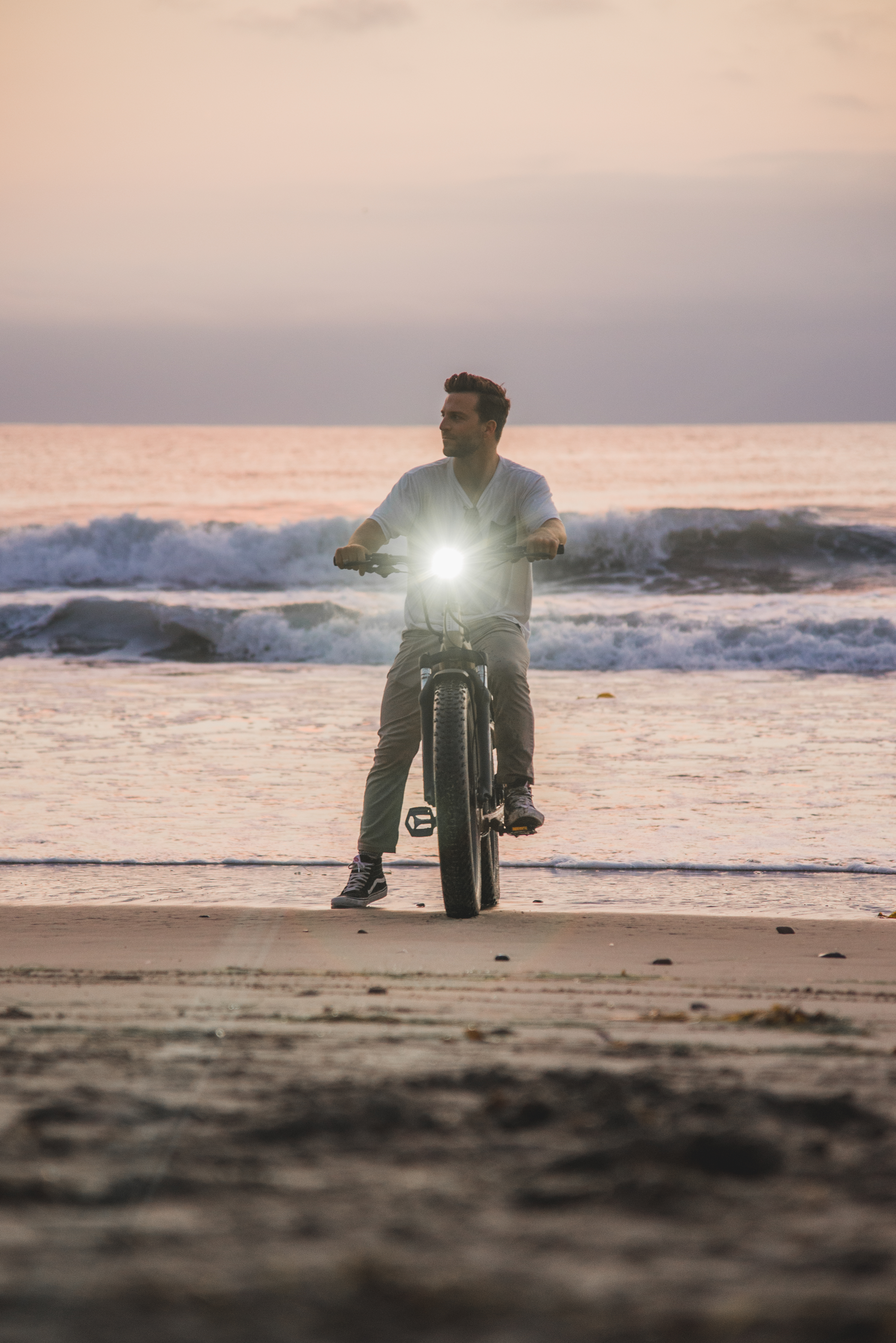 Riders enjoying e-bikes along Florida’s coast