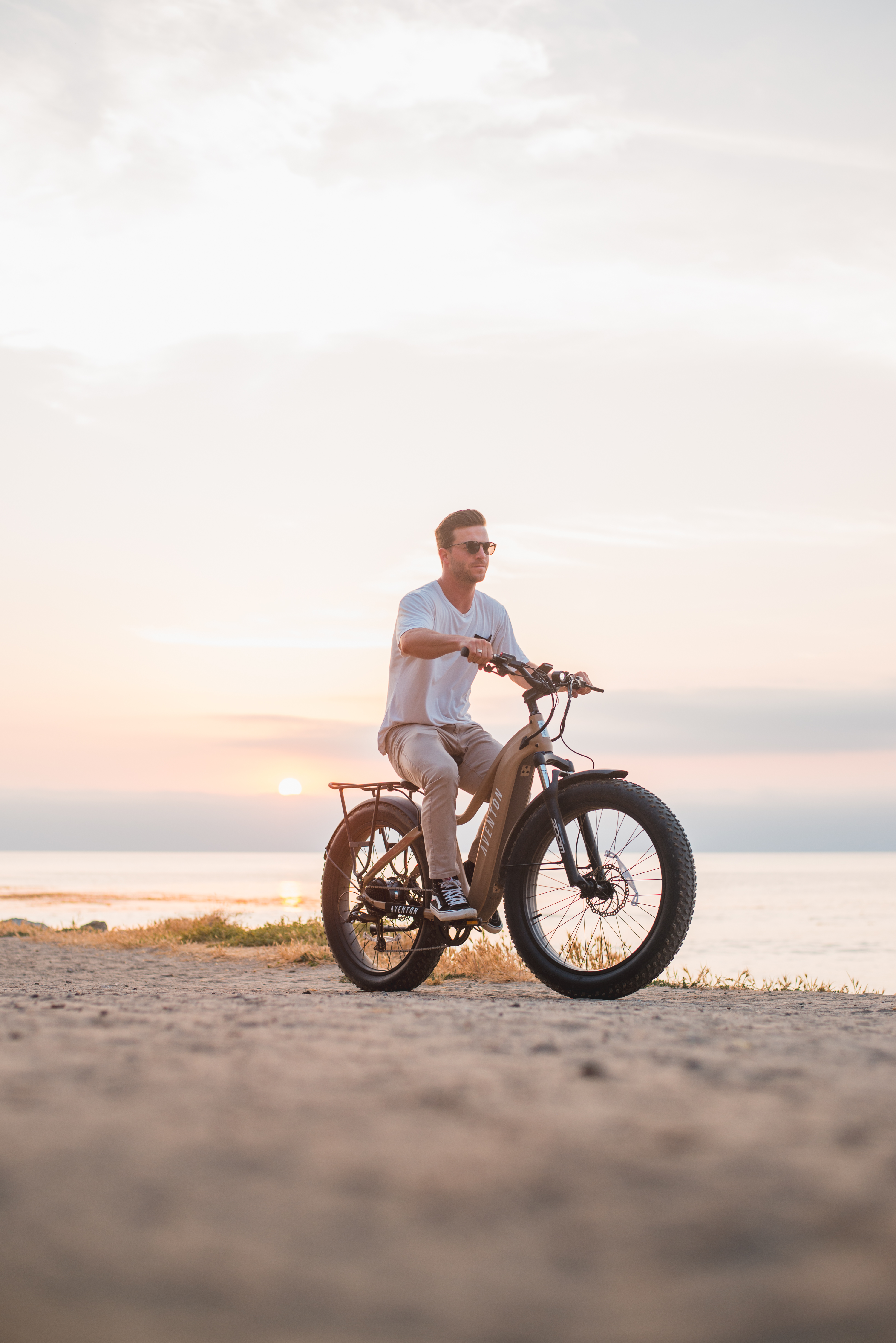 Customer doing an eBike test ride